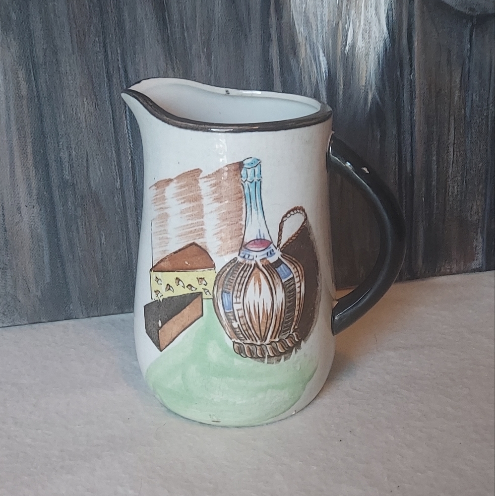 Vintage Capri by Royal Sealy Japan Pottery Pitcher Water Juice Server Ceramic